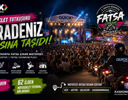 QUICK SİGORTA MOTOSİKLET TUTKUSUNU KARADENİZ KIYISINA TAŞIDI